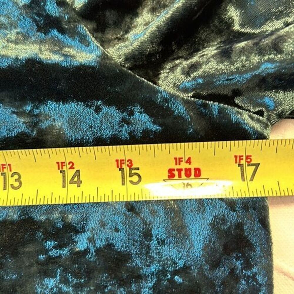 Sanctuary‎ Urban Woodlands Meadow Green Velvet Cold Shoulder Shirt Size Small - Picture 4 of 5